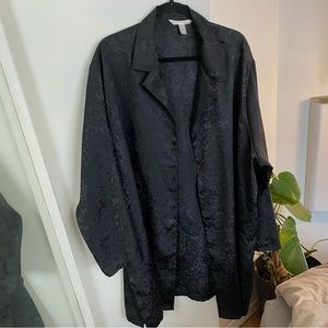 Silky overthrow button up XL cover up